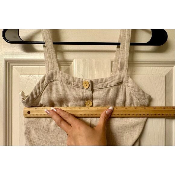 Monteau Los Angeles America`s Sweetheart Linen Blend Sleeveless Midi Dress XS - Picture 8 of 9